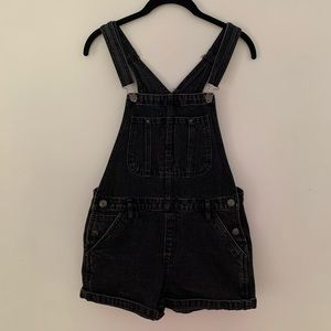 aritzia denim overalls